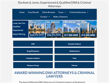 Tablet Screenshot of dunhamlaw.com